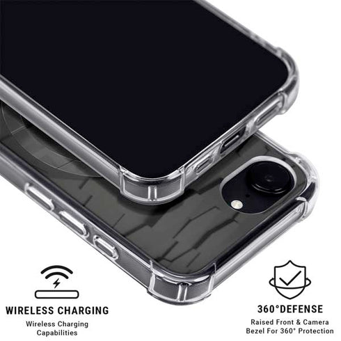 Doge Coin Textured Logo iPhone 16e Clear Case